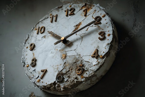 old clock on a wall