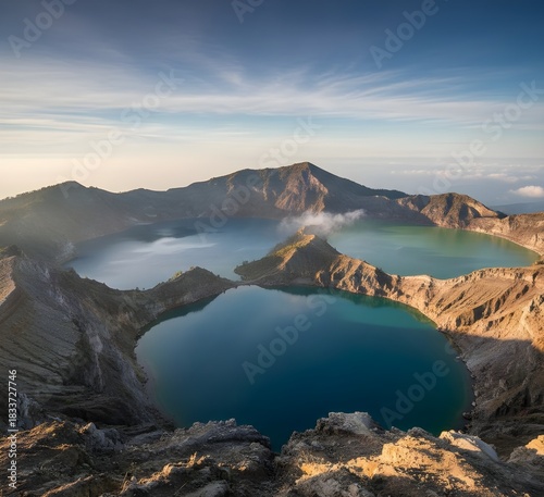 DANAU KELIMUTU DI FLORES NUSA TENGGARA TIMUR INDONESIA 