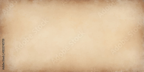Aged parchment texture for a blank vintage sepia background design