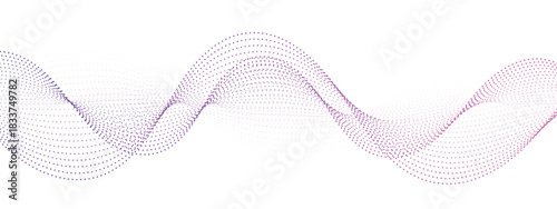 Modern digital wave design with purple and pink gradient flowing gracefully