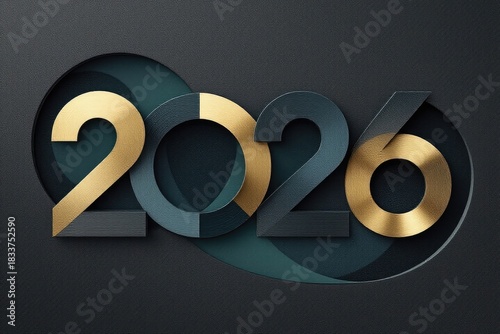 Abstract illustration of the year 2026