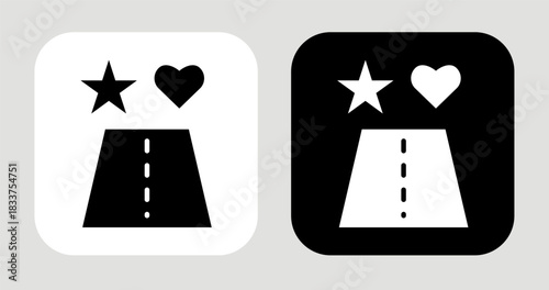 Soul Alignment Icon In Black and White Glyph Style