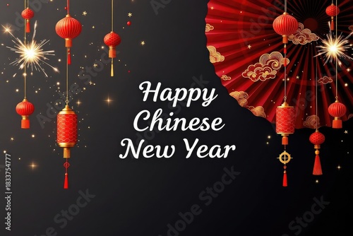 Chinese new year greeting card