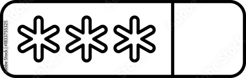 Password Field Outline Icon