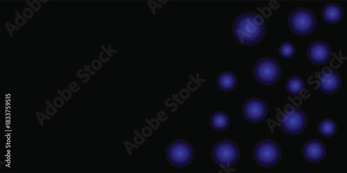 blue, bokeh, abstract, lights, circles