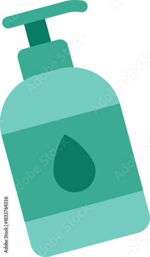 Illustration of Teal Soap Dispenser