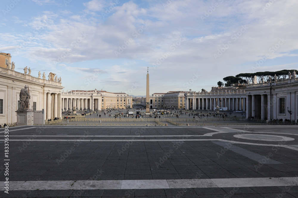 Naklejka premium St. Peter's Square as seen from the dome of the Basilica.