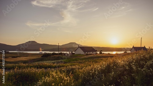 sunset over the river, Isle of Skye