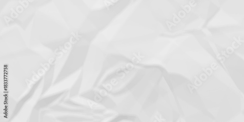 Creased blank white canvas old paper crumple texture wrinkle parchment empty letter texture.	
