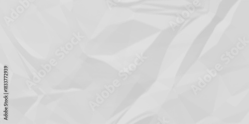 Creased blank white canvas old paper crumple texture wrinkle parchment empty letter texture.	
