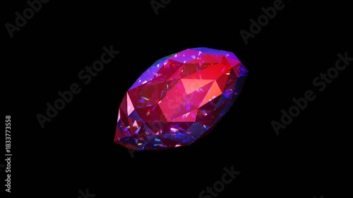 diamond heart on black background