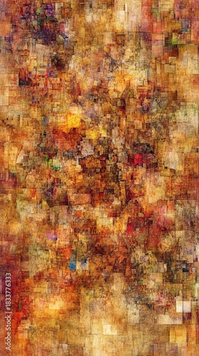 Vibrant expansive abstract painting showcasing myriad hues dynamic modern canvas art design.