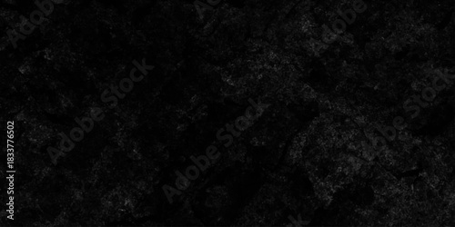 Wall dark black concrete grunge cement distressed background. abstract dark black wall texture. concrete rough dark floor old grunge interior vintage smooth closeup background.	