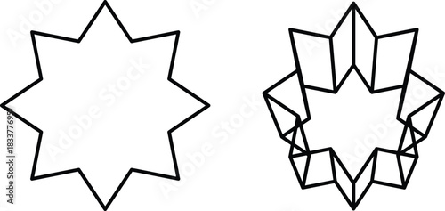 Minimal Concave Square Folding:   Metamorphosis into Compact  Structure.