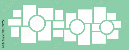 Pictures or photos frame collage layout abstract photo frames and digital photo wall template
