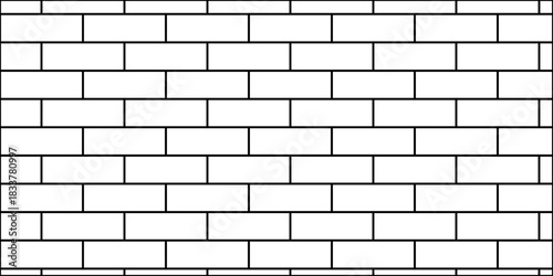 Pavement slab road seamless mosaic stone concrete wall surface tiles. subway vector block rock white brick wall texture background.	