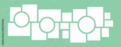 Pictures or photos frame collage layout abstract photo frames and digital photo wall template
