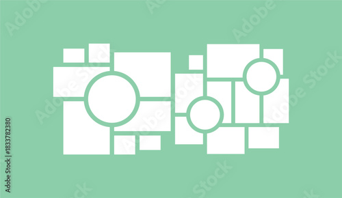 Pictures or photos frame collage layout abstract photo frames and digital photo wall template
