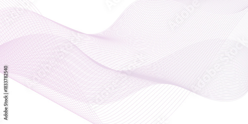 Energy abstract smooth pink frequency isolated element. minimal creative blend curve flow line technology. modern white web banner vector beautiful waveform light music energy design.	