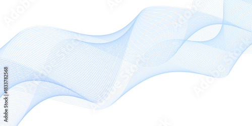 Energy abstract smooth blue frequency isolated element creative blend curve flow line technology modern white web banner vector beautiful waveform light music energy design.	