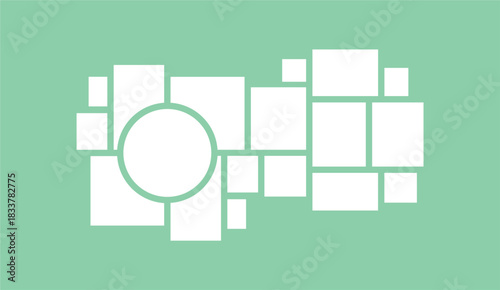 Pictures or photos frame collage layout abstract photo frames and digital photo wall template
