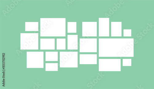 Pictures or photos frame collage layout abstract photo frames and digital photo wall template
