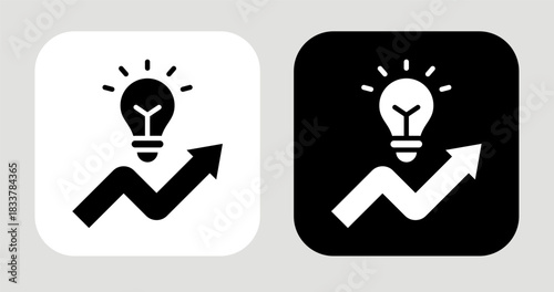 Opportunity Icon In Black and White Glyph Style