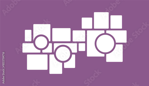 Pictures or photos frame collage layout abstract photo frames and digital photo wall template
