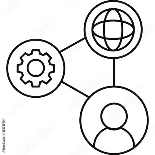 Networking Icon Illustration