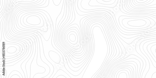 Abstract minimal The pattern discovery vector topo map creative discovery White wave grid stripe line map topography. vector geographic contour mounted map background.	