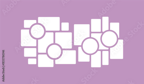 Pictures or photos frame collage layout abstract photo frames and digital photo wall template
