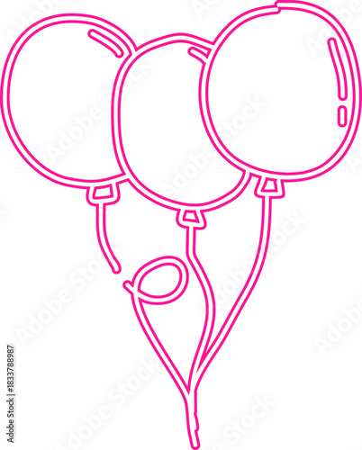 Neon Gradient Balloons