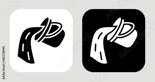Drain the Water Icon In Black and White Glyph Style
