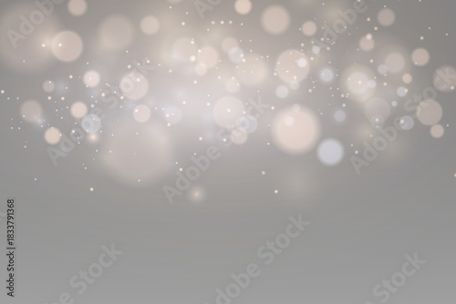 Abstract background of bokeh and light, dust particles and lights.