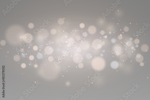 Abstract background of bokeh and light, dust particles and lights.