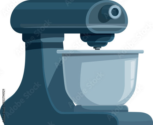 Professional kitchen stand mixer is waiting to be used for baking