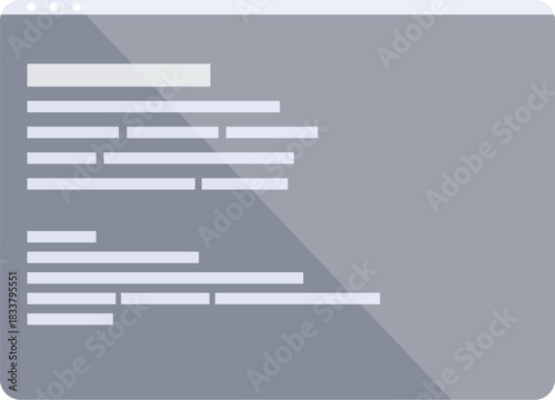 Programming code displayed on a computer screen interface, representing software development and coding activities