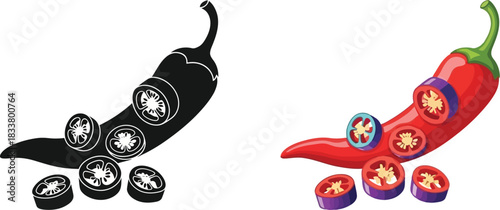 Lady justice depicted in silhouette and color holding scales of justice