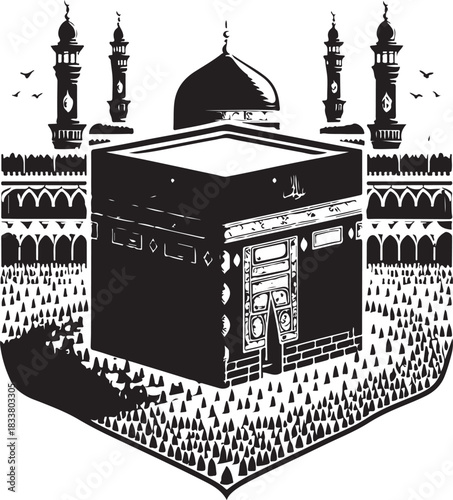 taj mahal vector illustration