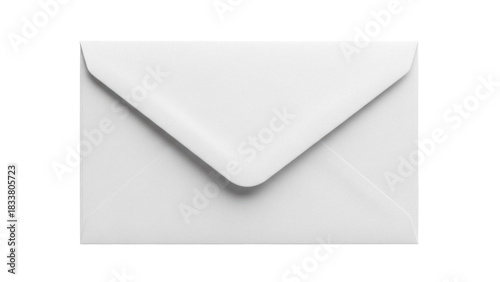 Cuadro en lienzo Blank white envelope isolated PNG, stationery for mailing letters and sending co