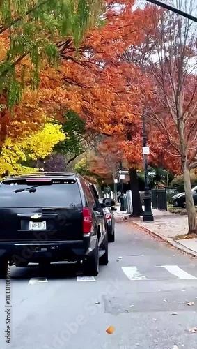 car driving on a road