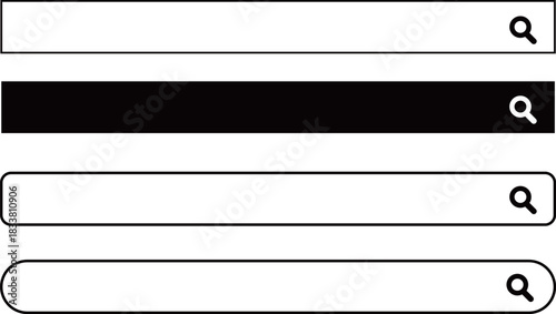 検索 アイコン セット / Search Icon Set – 虫眼鏡・探す・拡大のシンボル