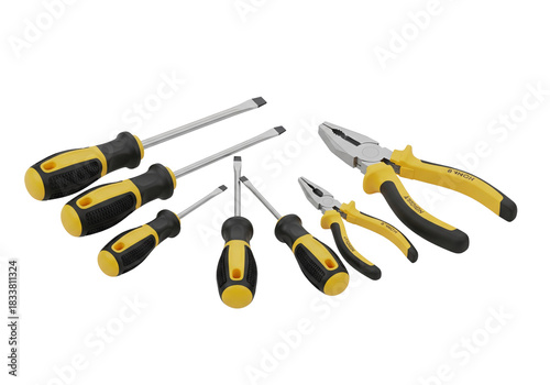 Essential screwdriver and pliers set for home repairs and professional projects, a must-have for DIY enthusiasts and skilled tradesmen ensuring reliable performance