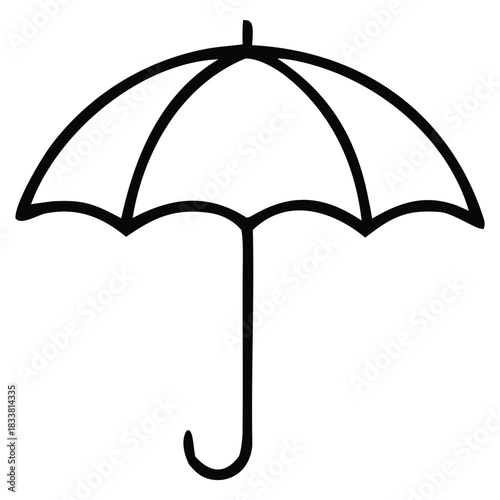 Summer Tropical Fruits and Drinks Hand Drawn Doodle Line Art Set.