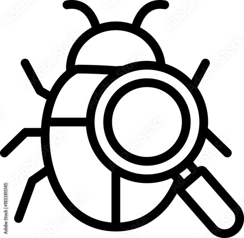 Debugging Line Icon