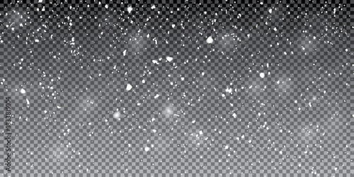 Random falling snowflakes wallpaper. Snowfall dust freeze granules. Snowfall image.