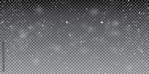 Random falling snowflakes wallpaper. Snowfall dust freeze granules. Snowfall image.