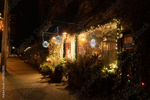 Christmas Holiday Lightening Celebration Background