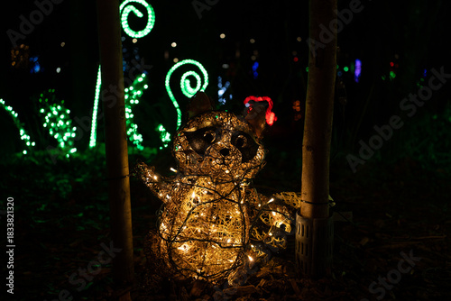 Christmas Holiday Lightening Celebration Background