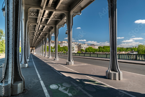Photography Paris France Eiffel Tower view from Pont de Bir Hakeim